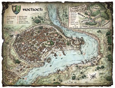Hochoch Fantasy City Map Fantasy Map Imaginary Maps