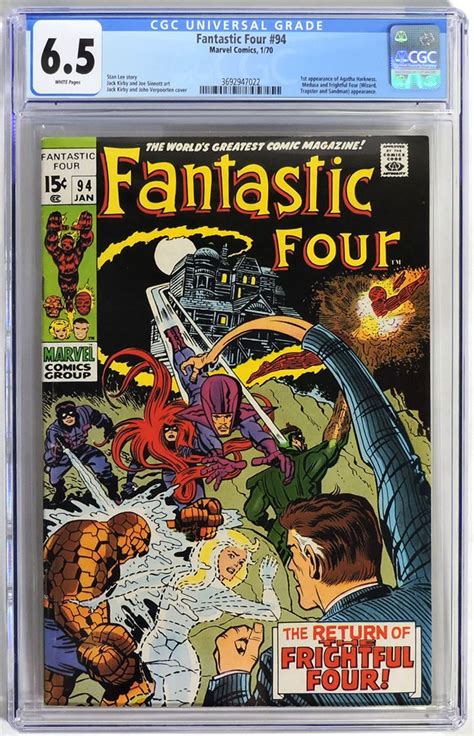 Dig Auction Fantastic Four 94 Cgc Fn 65 1970