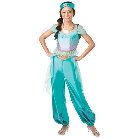 Halloween Fancy Dress Costume Adult Female Aladdin Princess Jasmine