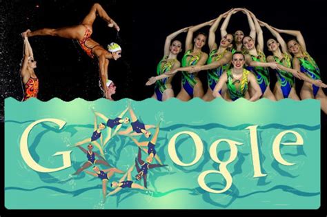Every google doodle game pays homage to key events, people. London 2012 synchronised swimming Google doodle - News18