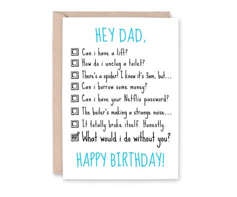 Dad Birthday Card Funny Dad Card Daddy Card Dad Joke Etsy Australia