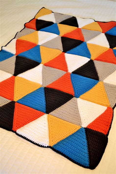 All Things Bright And Beautiful Crochet Triangle Blanket Pattern And