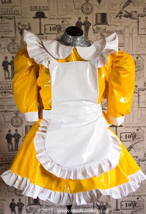The Hi Alice Even More Pvc Maid Dress With Full Etsy