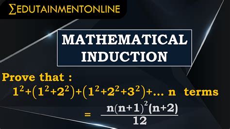 Mathematical Induction Q4 Edutainment Online Youtube