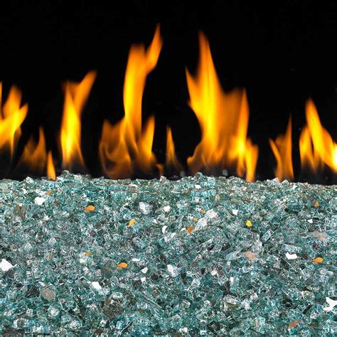 Real Fyre Gl 10 Fr Azuria Reflective Fire Glass 10 Pounds