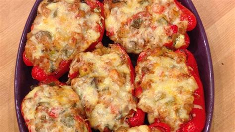 Ratatouille And Ricotta Stuffed Peppers Recipe Rachael Ray Show