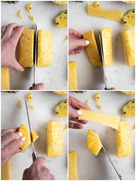 How To Cut A Pineapple Quick And Easy The Forked Spoon