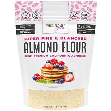 Wholesome Yum Premium Super Fine Blanched Almond Flour 16 Oz 1 Lb