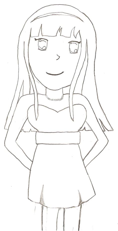 Anime Girl Uncolored By Oregorniagirl On Deviantart