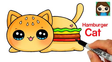 How To Draw A Hamburger Cat 🍔 Aphmau Meemeows Youtube