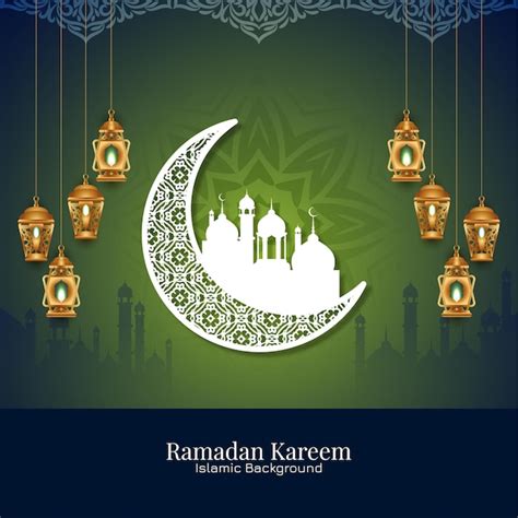 Fundo Decorativo Do Festival Islâmico Religioso De Ramadan Kareem