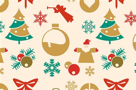 Seamless Christmas Patterns By Alexzel Thehungryjpeg