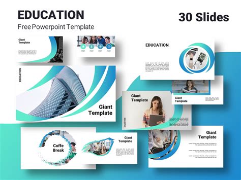 Education Free Powerpoint Template By Giant Template On Dribbble