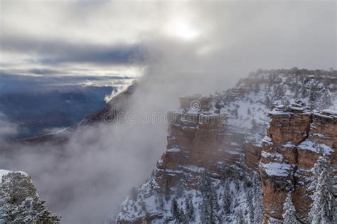 Grand Canyon Winter Sunrise Scenic Stock Photo Image Of Scenic