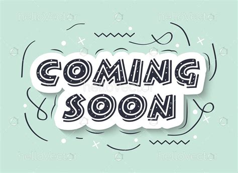 Bright Coming Soon Typography Banner Download Graphics And Vectors