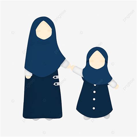 Kartun Ibu Dan Anak Png Picture Kamu Bisa Mendownload Kartun Muslimah
