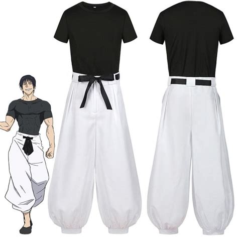Anime Jujutsu Kaisen Fushiguro Toji Cosplay Costume Adult Unisex Short