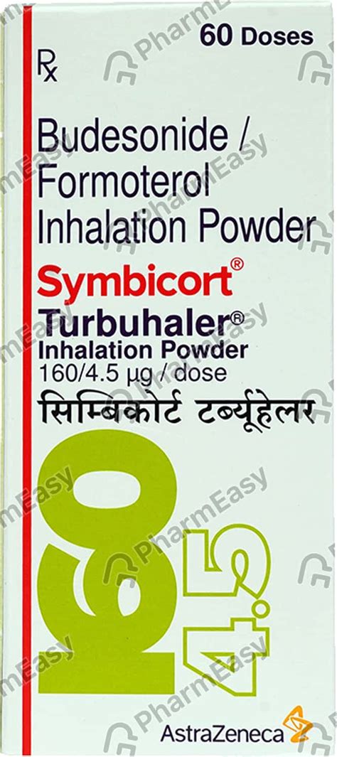 Symbicort 16045mcg Box Of 60md Turbuhaler Uses Side Effects Price