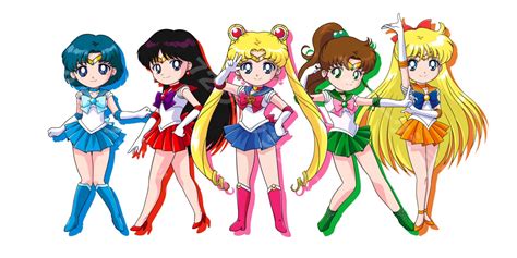 Sailor Moon Aino Minako Hino Rei Kino Makoto Mizuno Ami Tsukino Usagi Chibi Heels Seifuku Tagme