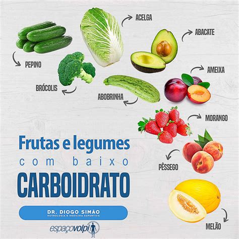 Frutas E Legumes Com Baixo Carboidrato