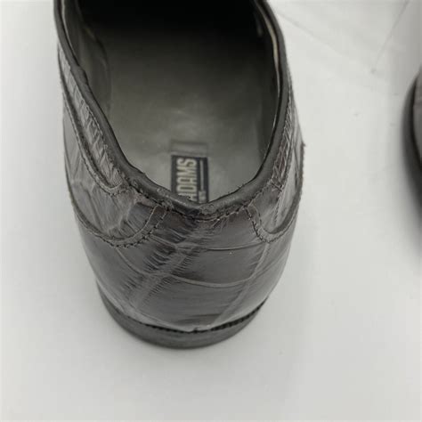 Stacy Adams Slip On Shoes With Tassels In Gray Snake Skin Loafers Mens M EBay
