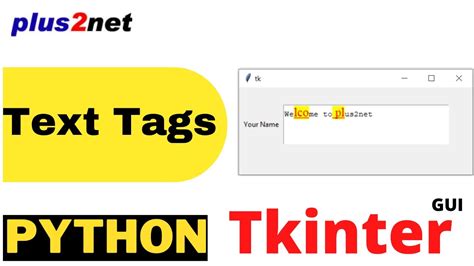 Tkinter Text Widget Adding Tags By Usign Tag Add Tag Config Tag