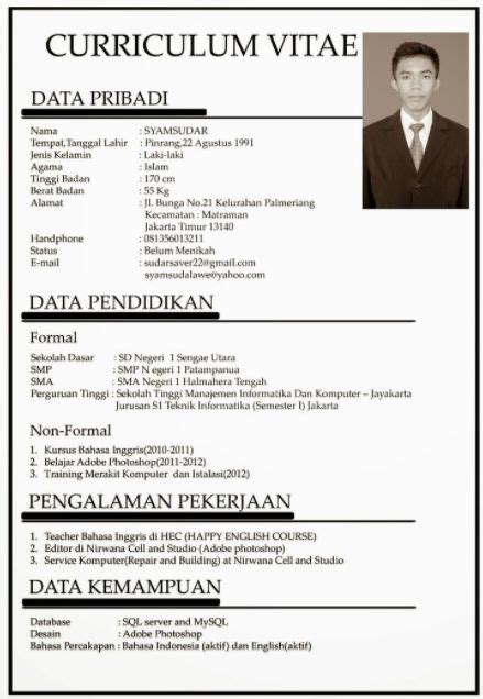 Cara Nak Buat Curriculum Vitae Yang Baik