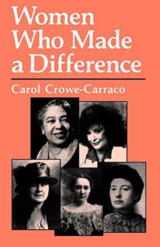 9780813109015 Women Who Made A Difference Crowe Carraco Carol