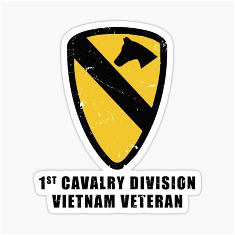 1st Cavalry Division Vietnam Veteran Sticker For Sale By Juliauongdz
