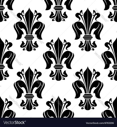 Abstract guitar with floral artwork. Black and white victorian floral pattern Vector Image