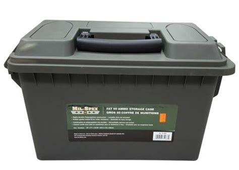 Mil Spex Tactical Fat 50 Ammo Storage Case Durable Polypropylene