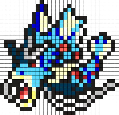 Mega Gyarados Perler Bead Pattern Bead Sprite Crochet Pokémon