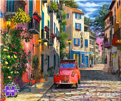 Jigsaw puzzle in a sentence and translation of jigsaw puzzle in french dictionary with audio pronunciation by dictionarist.com. Rue Francais, 1500 Pieces, Re-marks | Puzzle Warehouse