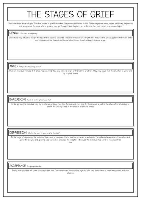 16 Grief Therapy Worksheets Free Pdf At