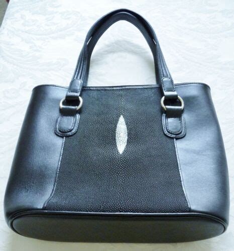 Stingray Handbag Black Stingray Leather Purse Genuine Stingray