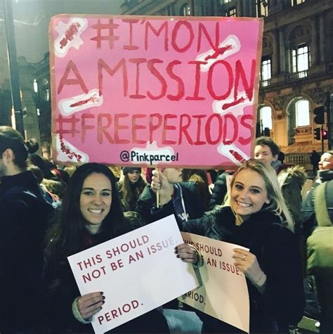 #FreePeriods: The best feminist signs from the protest demanding free 