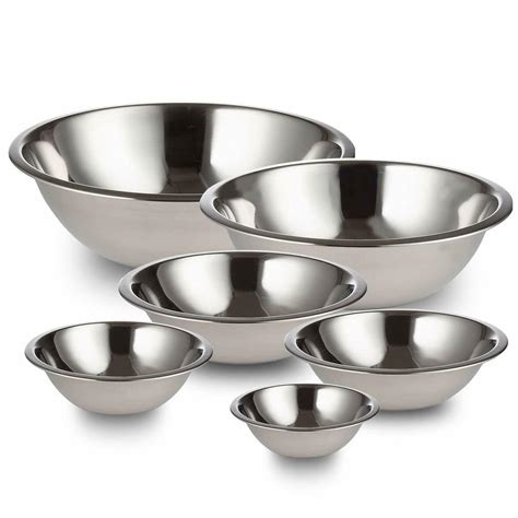 Crestware Commercial 6 Piece Professional Mixing Bowl Set Other