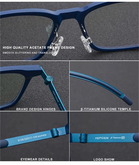 ultralight titanium acetate b screwless eyeglass frame unisex eyewear titanium glasses men