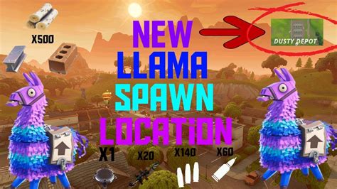 New Llama Spawn Location Fortnite Insane Loot Youtube