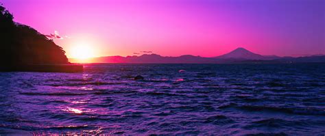 2560x1080 Beautiful Evening Purple Sunset 4k 2560x1080 Resolution HD 4k Wallpapers, Images ...