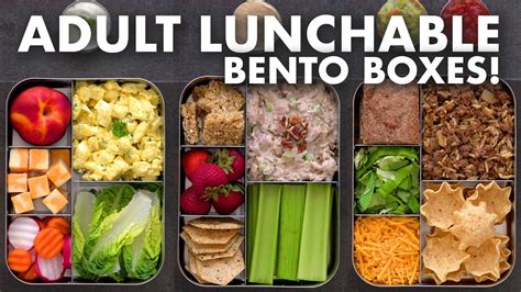 Bento Box Lunch Ideas For Work And School Adult Lunchables Youtube