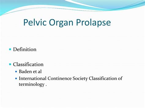 Ppt Laparoscopic Management Of Pelvic Organ Prolapse Powerpoint Presentation Id 2015890