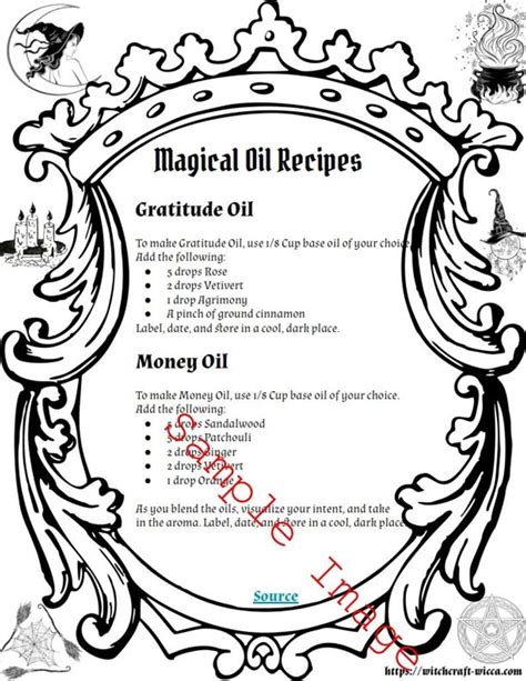 Essential Oils Magic And How To Use Them For Spells 18 Coloring Pages