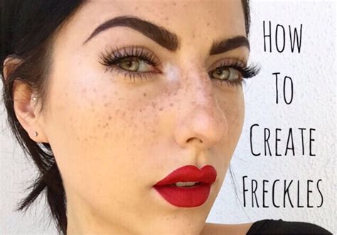 2 Minute Tutorial On How To Make Fake Freckles Look Real Inspired Beauty Fake Freckles Fake
