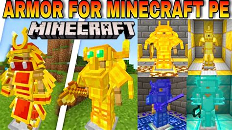Best Armor Addon For Minecraft Pe More Armor Mod For Minecraft Pe