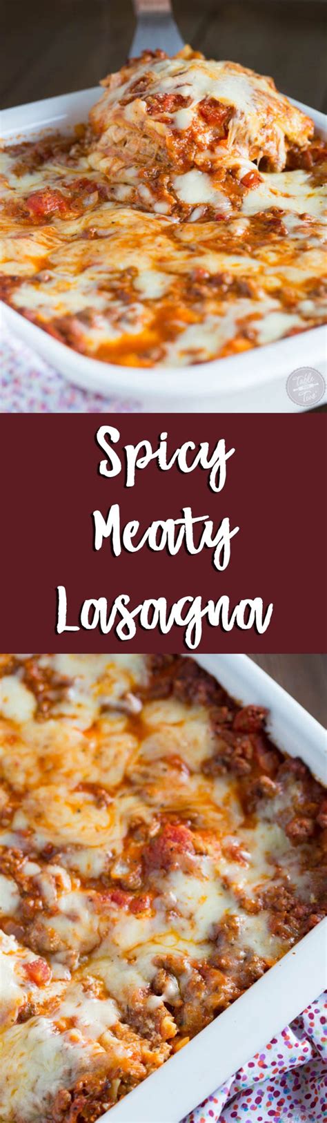 Spicy Meaty Lasagna Table For Two® By Julie Chiou