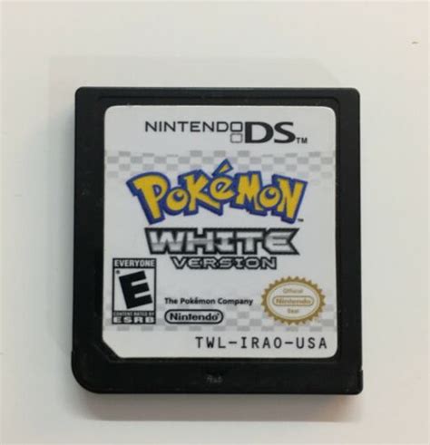 Nintendo Ds Pokemon White Version Game Cartridge Only 45496741242 Ebay