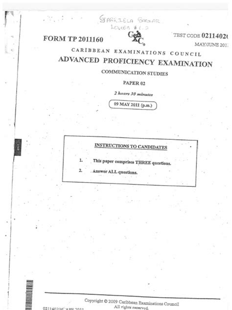 258967412 Cape Communication Studies Paper 2 May 2011 1