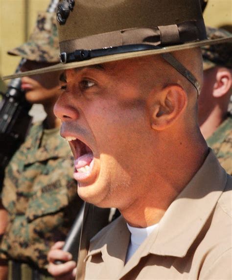 Angry Cartoon Drill Sergeant Screaming In Anger Spon Drill Clip Art Library