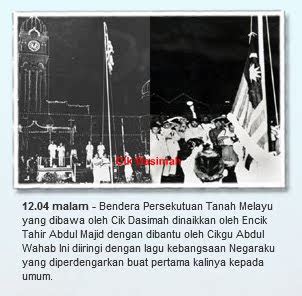 Bendera 'union jack diturunkan di melaka. Pengisytiharan Kemerdekaan Di Tanah Melayu